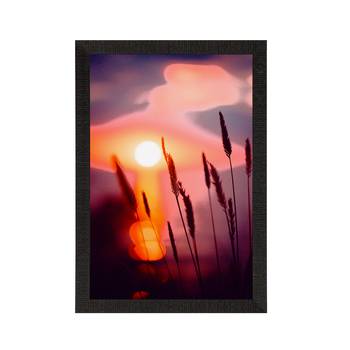 Beautiful Sunset Lake View Satin Matt Texture UV Art Painting 3