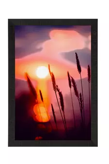Beautiful Sunset Lake View Satin Matt Texture UV Art Painting
