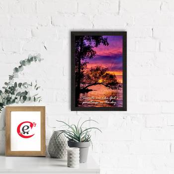 Sunsets are like God's painting in the Sky Satin Matt Texture UV Art Painting 1