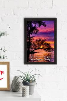 Sunsets are like God's painting in the Sky Satin Matt Texture UV Art Painting