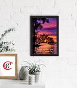 Sunsets are like God's painting in the Sky Satin Matt Texture UV Art Painting