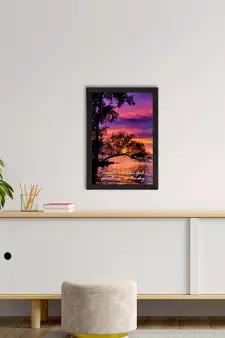 Sunsets are like God's painting in the Sky Satin Matt Texture UV Art Painting
