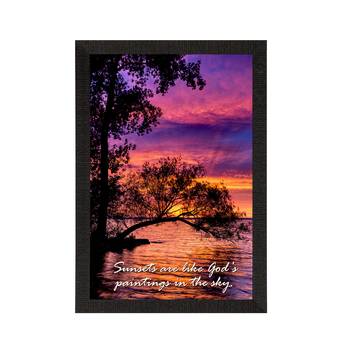 Sunsets are like God's painting in the Sky Satin Matt Texture UV Art Painting 3