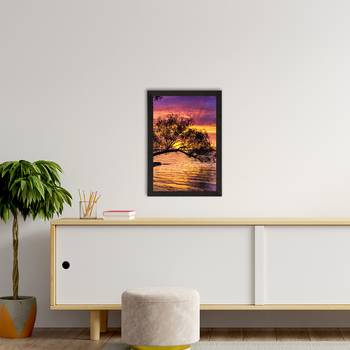 Beautiful Sunset Lake Satin Matt Texture UV Art Painting 2