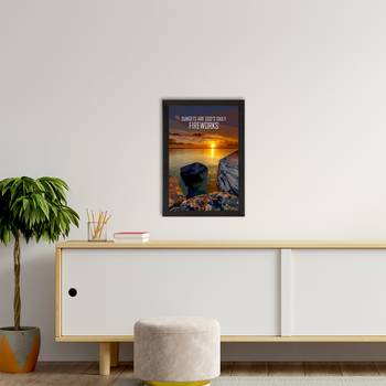 Sunsets are God's Daily Fireworks Satin Matt Texture UV Art Painting 2