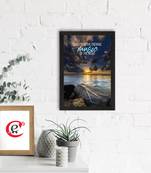 Sunsets is the opening Music of the Night Satin Matt Texture UV Art Painting