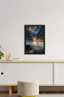Sunsets is the opening Music of the Night Satin Matt Texture UV Art Painting
