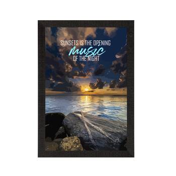 Sunsets is the opening Music of the Night Satin Matt Texture UV Art Painting 3