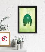 Islam Mosque 786 Satin Matt Texture UV Art Painting