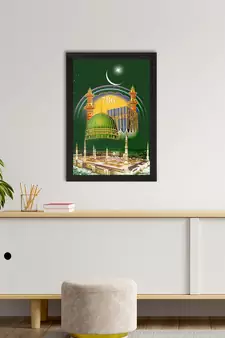 Islam Mosque Satin Matt Texture UV Art Painting