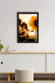 Sunflower Satin Matt Texture UV Art Painting