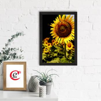 Sunflower on Sunny Say Satin Matt Texture UV Art Painting 1