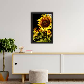 Sunflower on Sunny Say Satin Matt Texture UV Art Painting 2