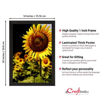 Sunflower on Sunny Say Satin Matt Texture UV Art Painting 4