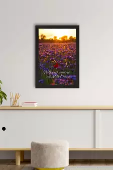 With Each Sunrise We Start New Satin Matt Texture UV Art Painting