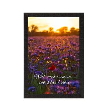 With Each Sunrise We Start New Satin Matt Texture UV Art Painting 3