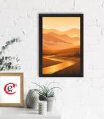 Beautiful Sunrise View Satin Matt Texture UV Art Painting