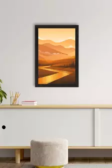 Beautiful Sunrise View Satin Matt Texture UV Art Painting