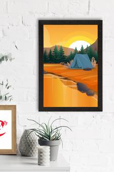 Beautiful Sunrise Landscape Satin Matt Texture UV Art Painting