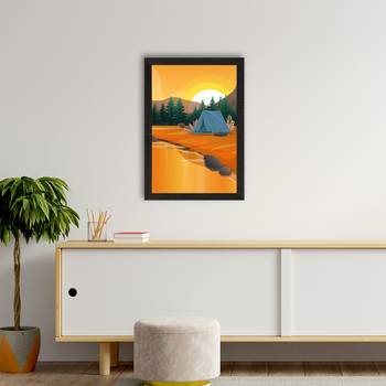 Beautiful Sunrise Landscape Satin Matt Texture UV Art Painting 2
