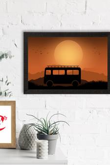 Beautiful Sunset Scenery Satin Matt Texture UV Art Painting