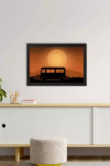 Beautiful Sunset Scenery Satin Matt Texture UV Art Painting