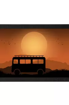 Beautiful Sunset Scenery Satin Matt Texture UV Art Painting