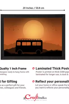 Beautiful Sunset Scenery Satin Matt Texture UV Art Painting