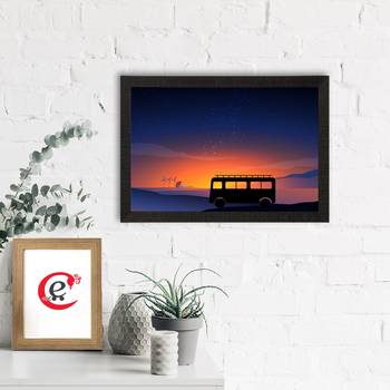 Beautiful Sunset Landscape Satin Matt Texture UV Art Painting 1