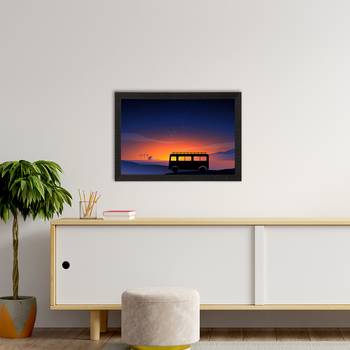 Beautiful Sunset Landscape Satin Matt Texture UV Art Painting 2