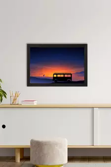 Beautiful Sunset Landscape Satin Matt Texture UV Art Painting