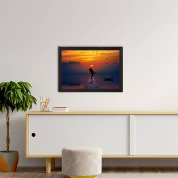 Beautiful Romantic Sunset Satin Matt Texture UV Art Painting 2