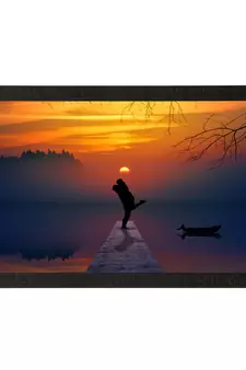 Beautiful Romantic Sunset Satin Matt Texture UV Art Painting