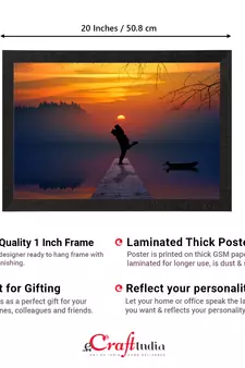 Beautiful Romantic Sunset Satin Matt Texture UV Art Painting
