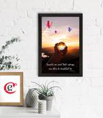 Sunsets are proof that endings can often be beautiful too Satin Matt Texture UV Art Painting