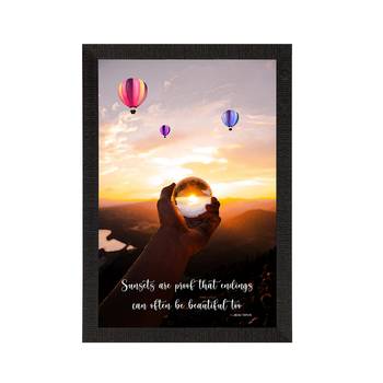 Sunsets are proof that endings can often be beautiful too Satin Matt Texture UV Art Painting 3