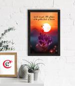 Sunsets are just little glimpses of the golden streets of heavens Satin Matt Texture UV Art Painting