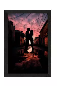 Romantic Sunset Satin Matt Texture UV Art Painting