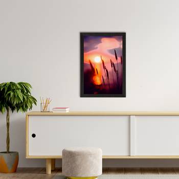 Beautiful Sunset Lake View Satin Matt Texture UV Art Painting 2