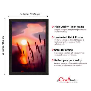 Beautiful Sunset Lake View Satin Matt Texture UV Art Painting 4