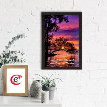 Sunsets are like God's painting in the Sky Satin Matt Texture UV Art Painting 1