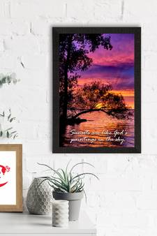 Sunsets are like God's painting in the Sky Satin Matt Texture UV Art Painting