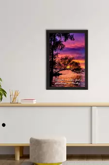 Sunsets are like God's painting in the Sky Satin Matt Texture UV Art Painting