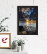 Sunsets is the opening Music of the Night Satin Matt Texture UV Art Painting