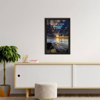Sunsets is the opening Music of the Night Satin Matt Texture UV Art Painting 2