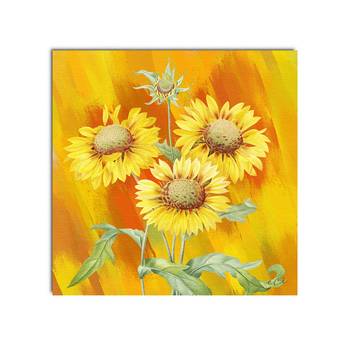 Beautiful Sunflower Original Design Canvas Printed Wall Painting 3