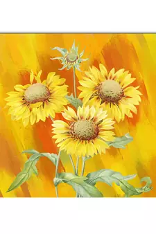 Beautiful Sunflower Original Design Canvas Printed Wall Painting