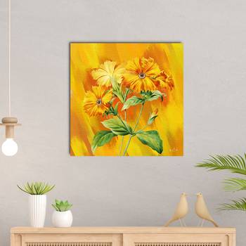 Nature Sunflower Original Design Canvas Printed Wall Painting 1