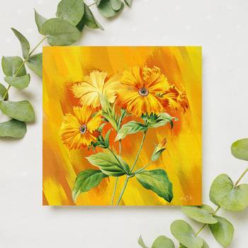 Nature Sunflower Original Design Canvas Printed Wall Painting 2