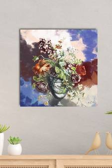 Colorful Flower Vase Original Design Canvas Printed Wall Painting